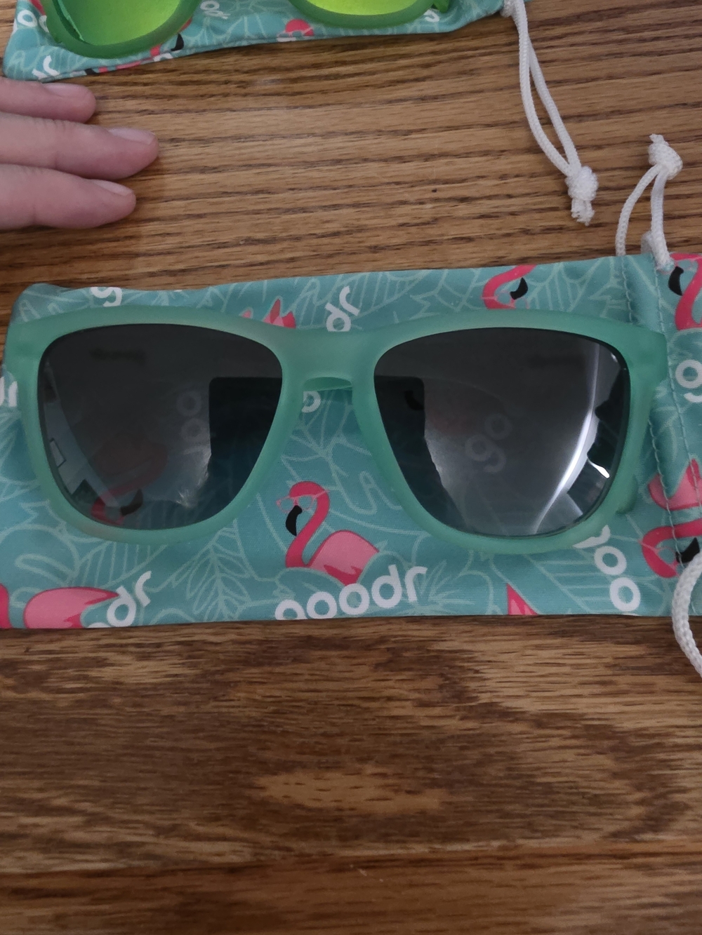 Goodr Mint Green Women's Sunglasses with Gradient Lenses